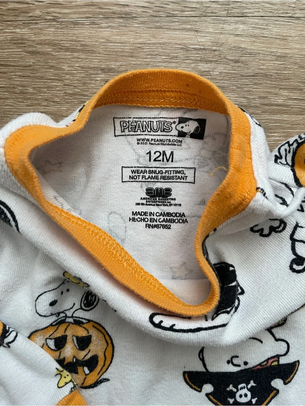 Peanuts Halloween Infant Pajamas
